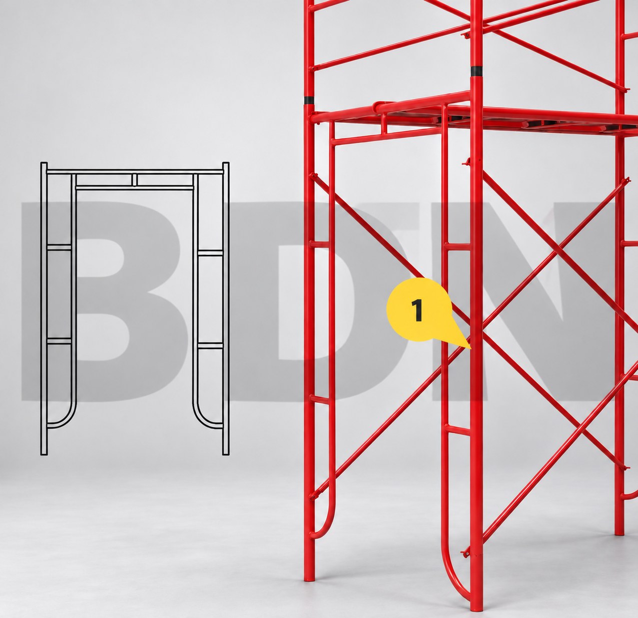 Main Frame BDN - rangka utama sistem scaffolding frame