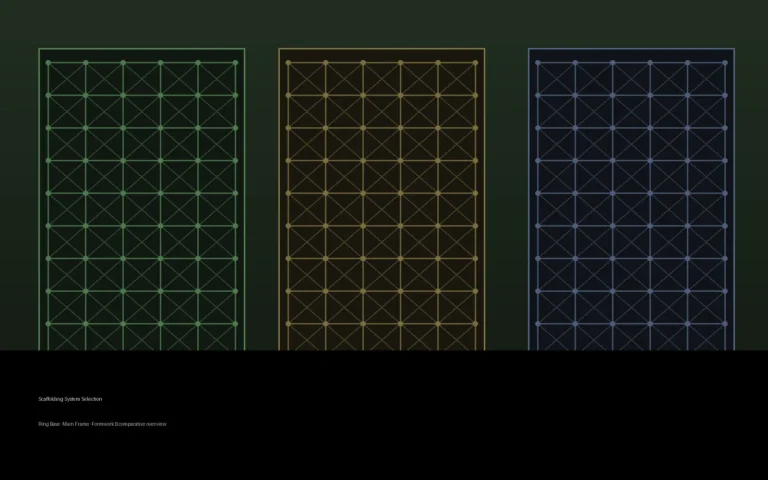 Scaffolding components arranged for project system selection