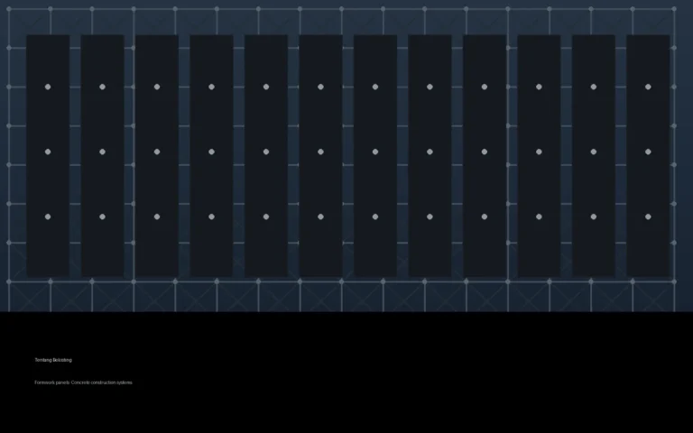Technical formwork panel arrangement for concrete work